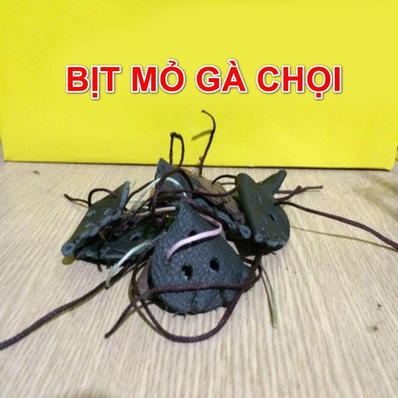 bịt mỏ cho gà chọi