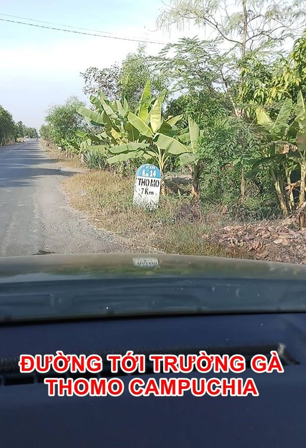Đường tới cửa khẩu Thomo Campuchia qua cửa khẩu tại Long An